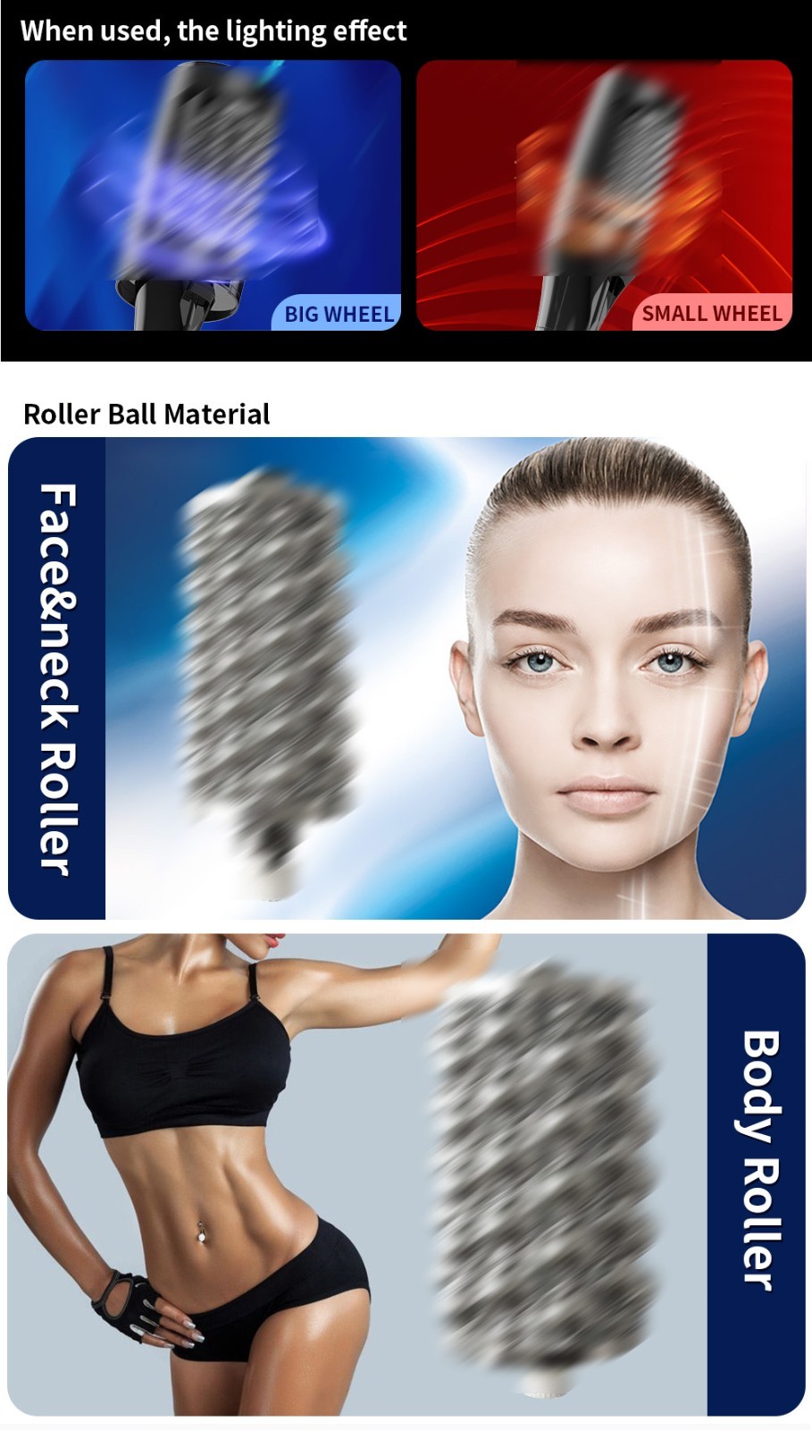2 in1 Inner Ball Roller Machine Skin Lifting Body Massage Sculpting Muscle Devic