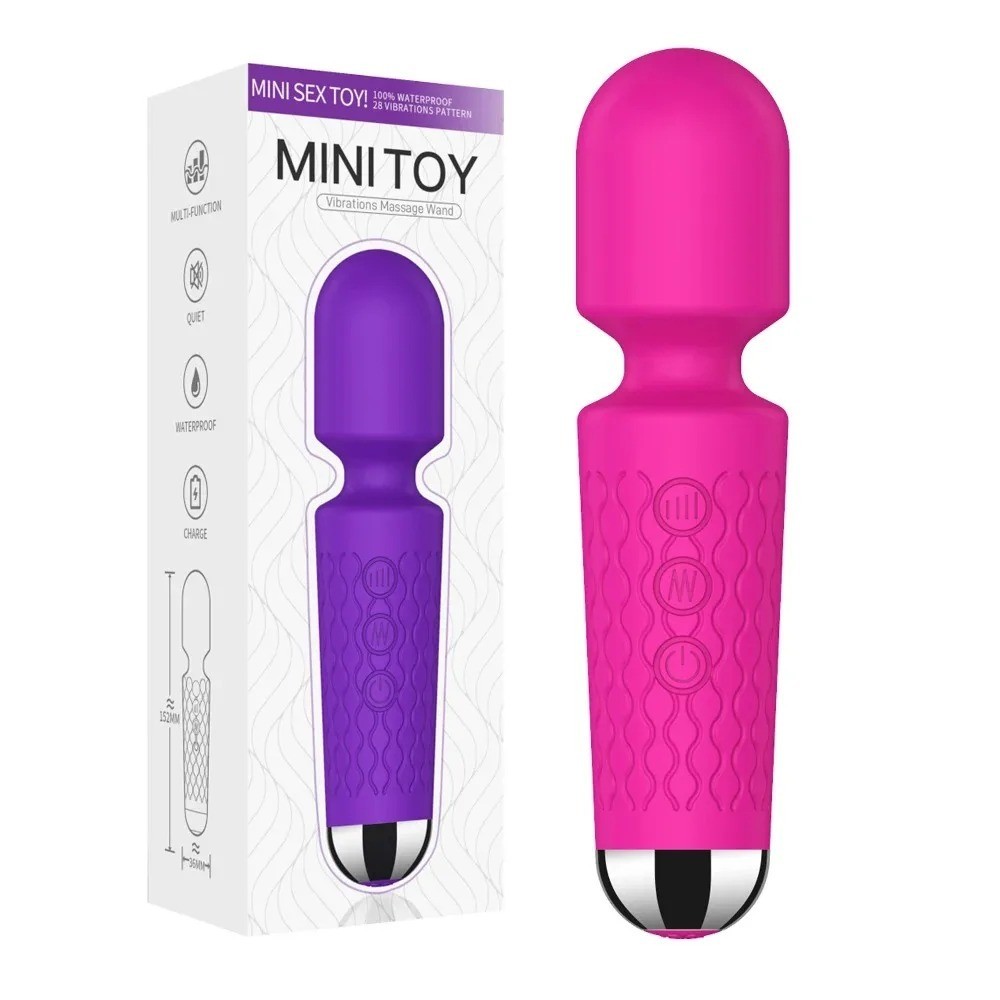 Rechargeable Handheld Massager Vibrator 5 colors 20 Speed Wand Massage Vibrating