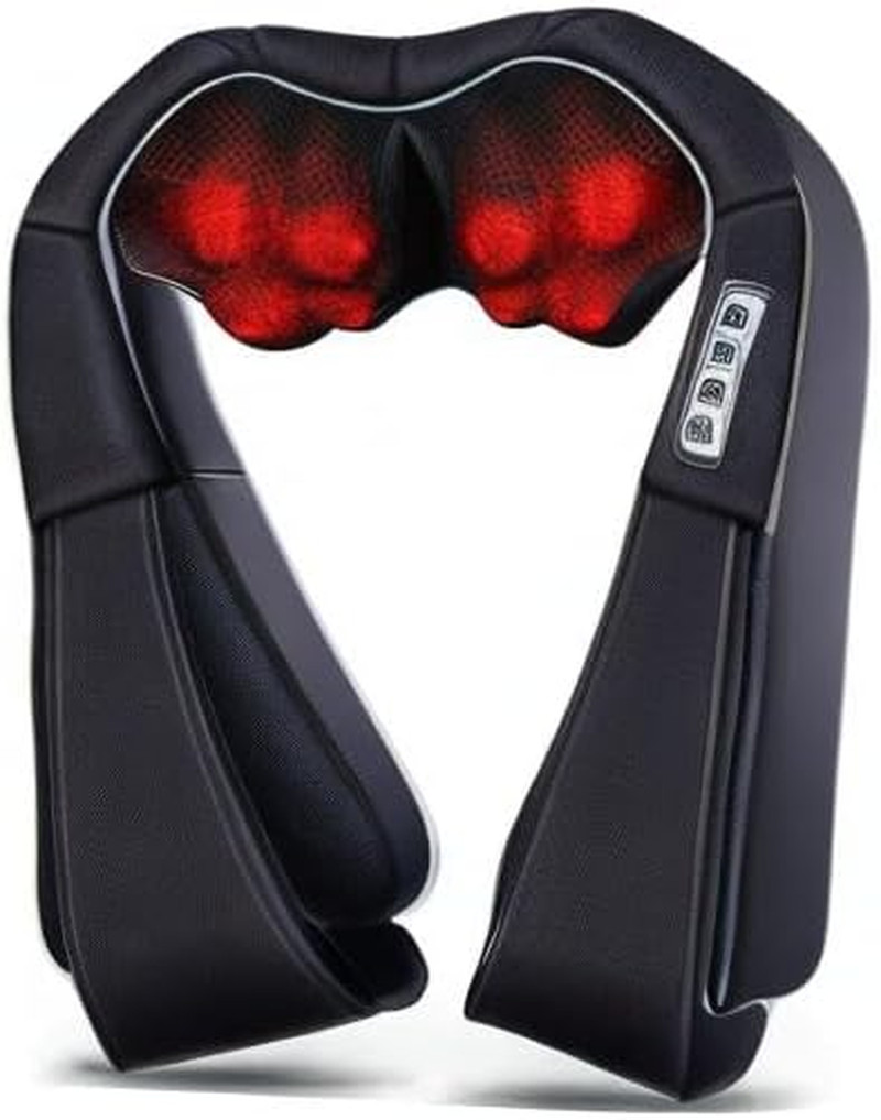 Christmas Women Men Gifts, Shiatsu Neck and Shoulder Massager with Heat Deep Tis