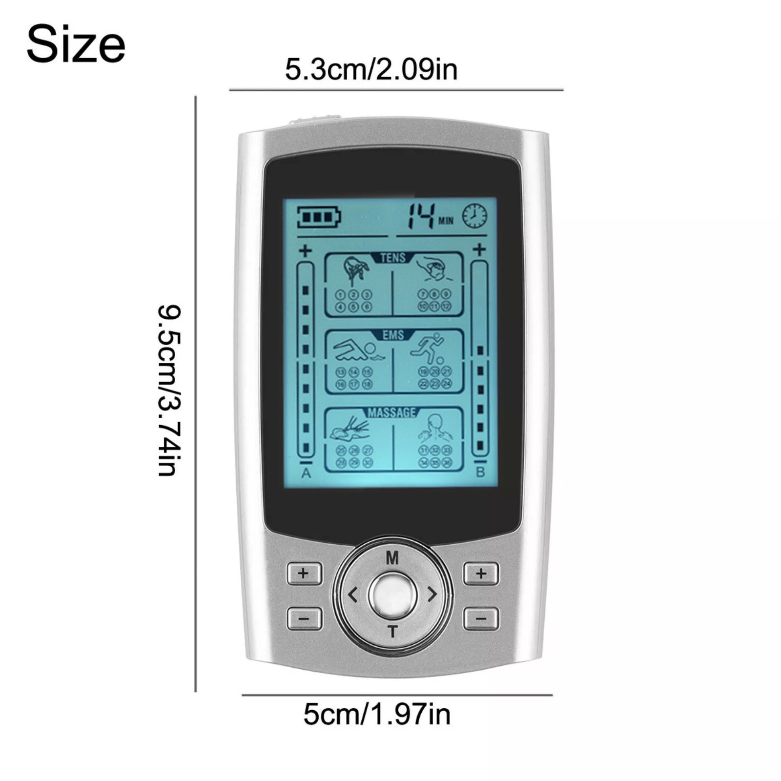 36 Modes Tens Unit Muscle Therapy Pain Relief Stimulator Machine Pulse Massager