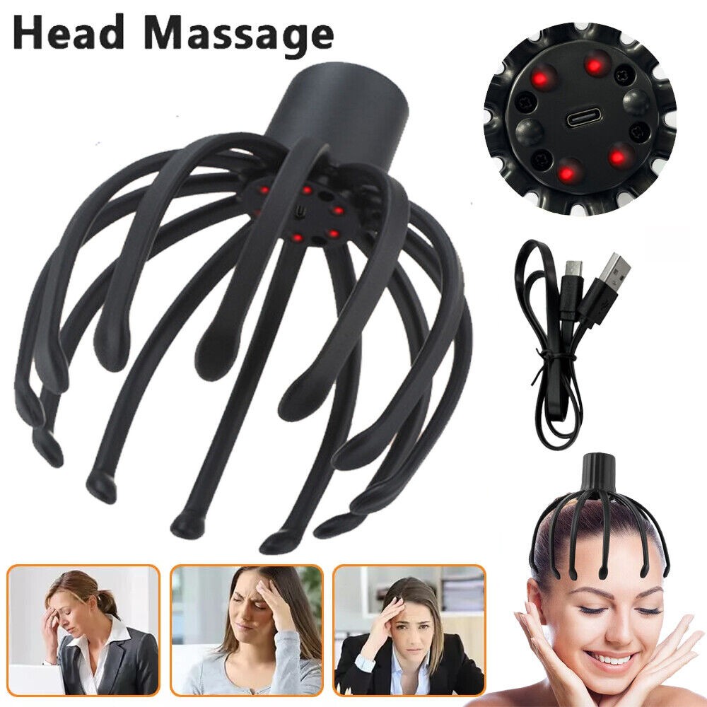 Octopus Scalp Massager, Electric Scalp Massager with 3 Modes Head Massager Relax