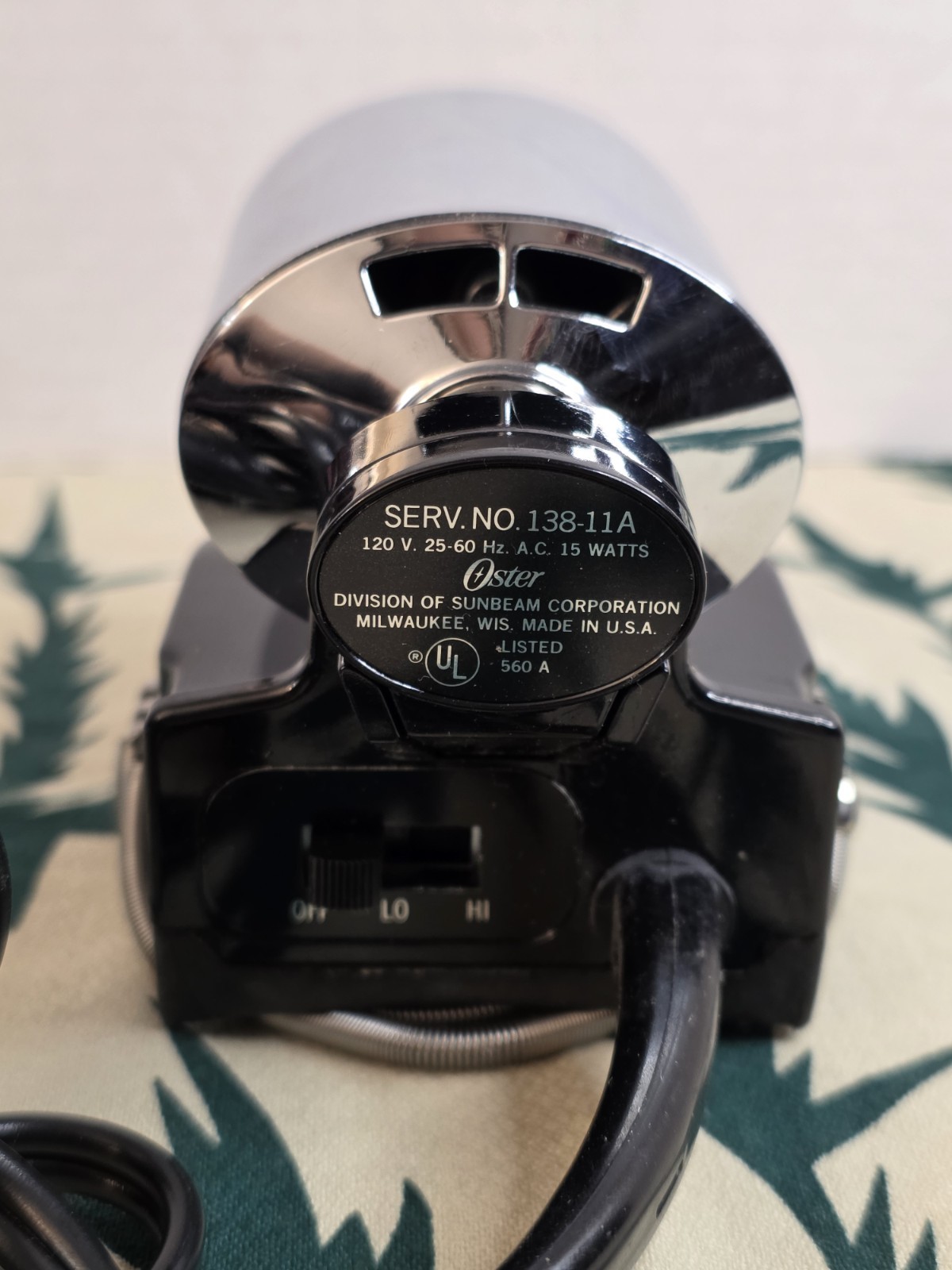 OSTER 138-11A Imperial Vintage Massager Handheld 2 Speed