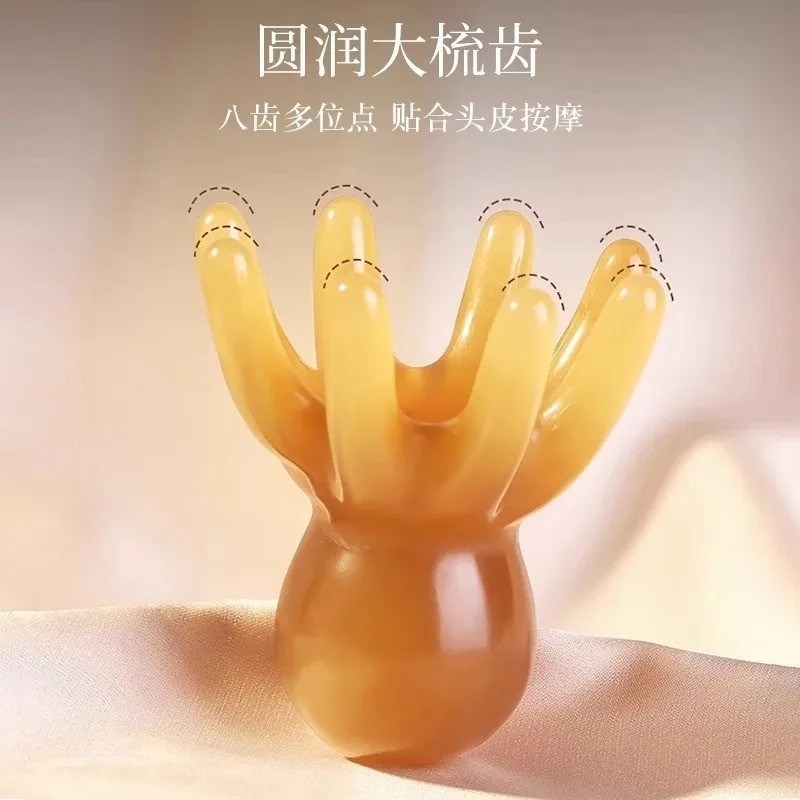 Octopus Head Massager Manual Scalp Massage Comb Acupressure Relaxation Tool