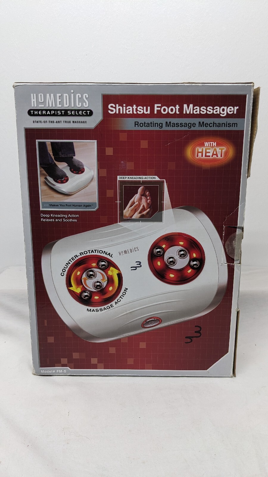 (A5:2) HoMedics Shiatsu Foot Massager Rotating Mechanism With Heat (Tested)