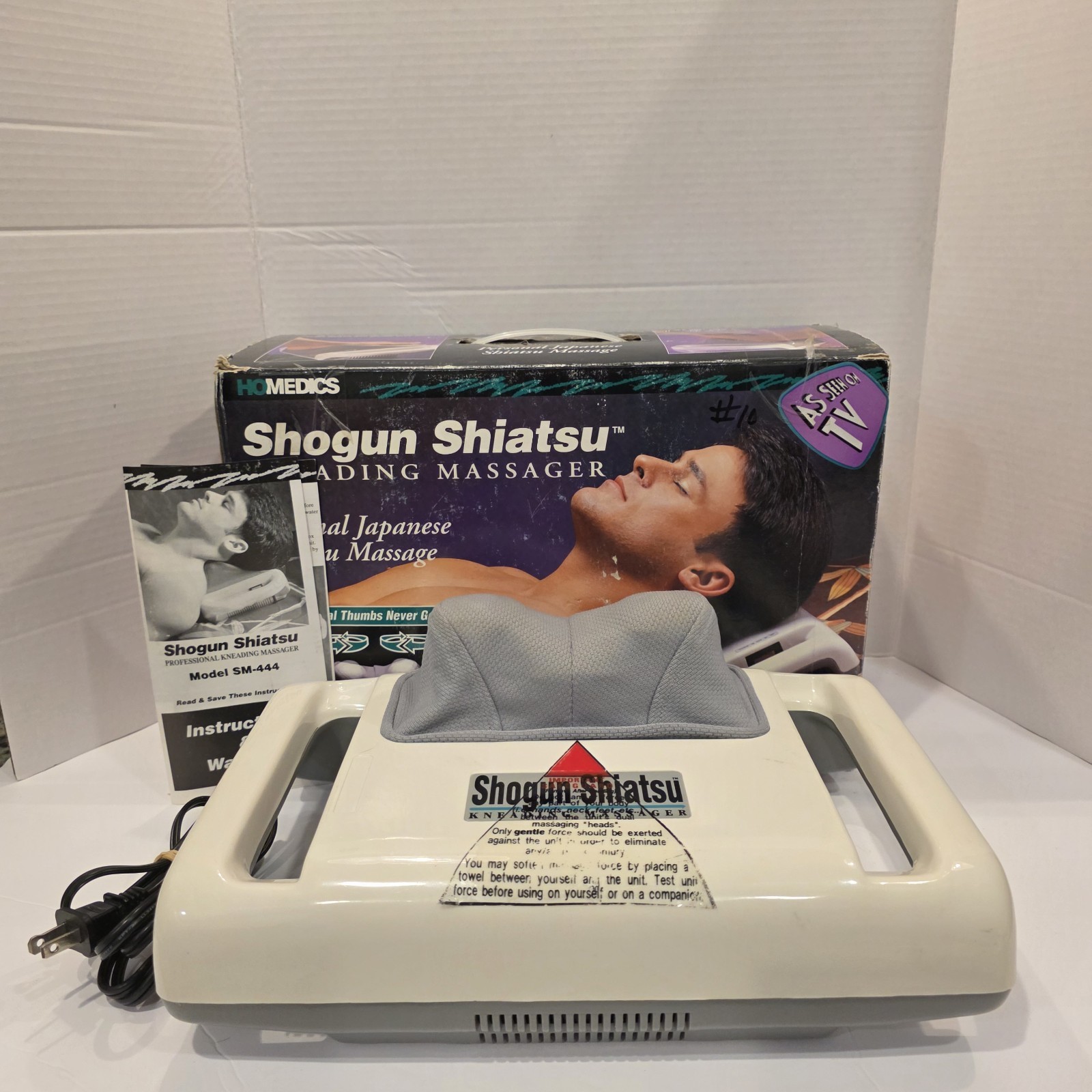Homedics SHOGUN SHIATSU Kneading Massager Japanese Foot Neck Body Tested Working