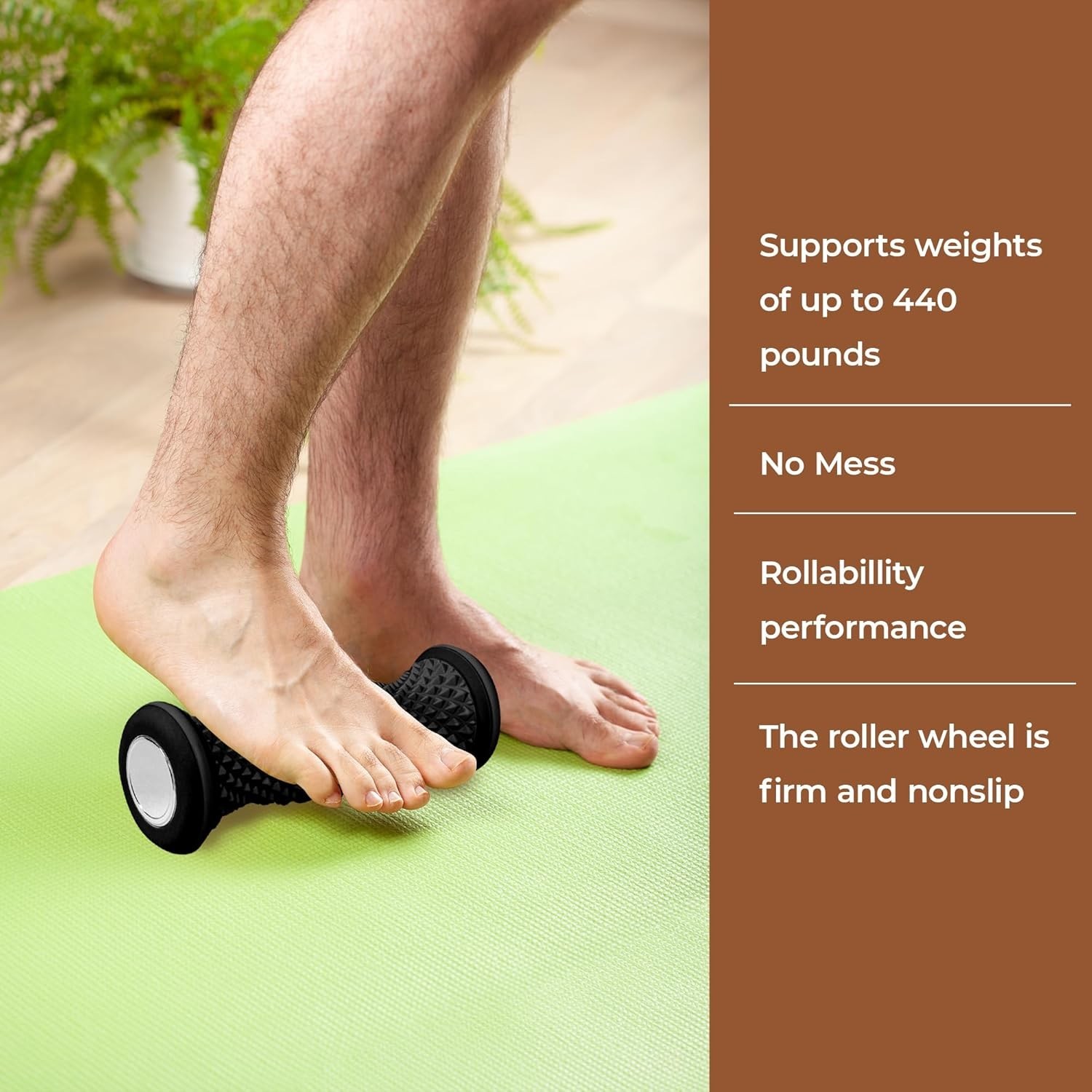 Foot Massager Roller – Portable | Arch & Plantar Fasciitis Relief Tool –
