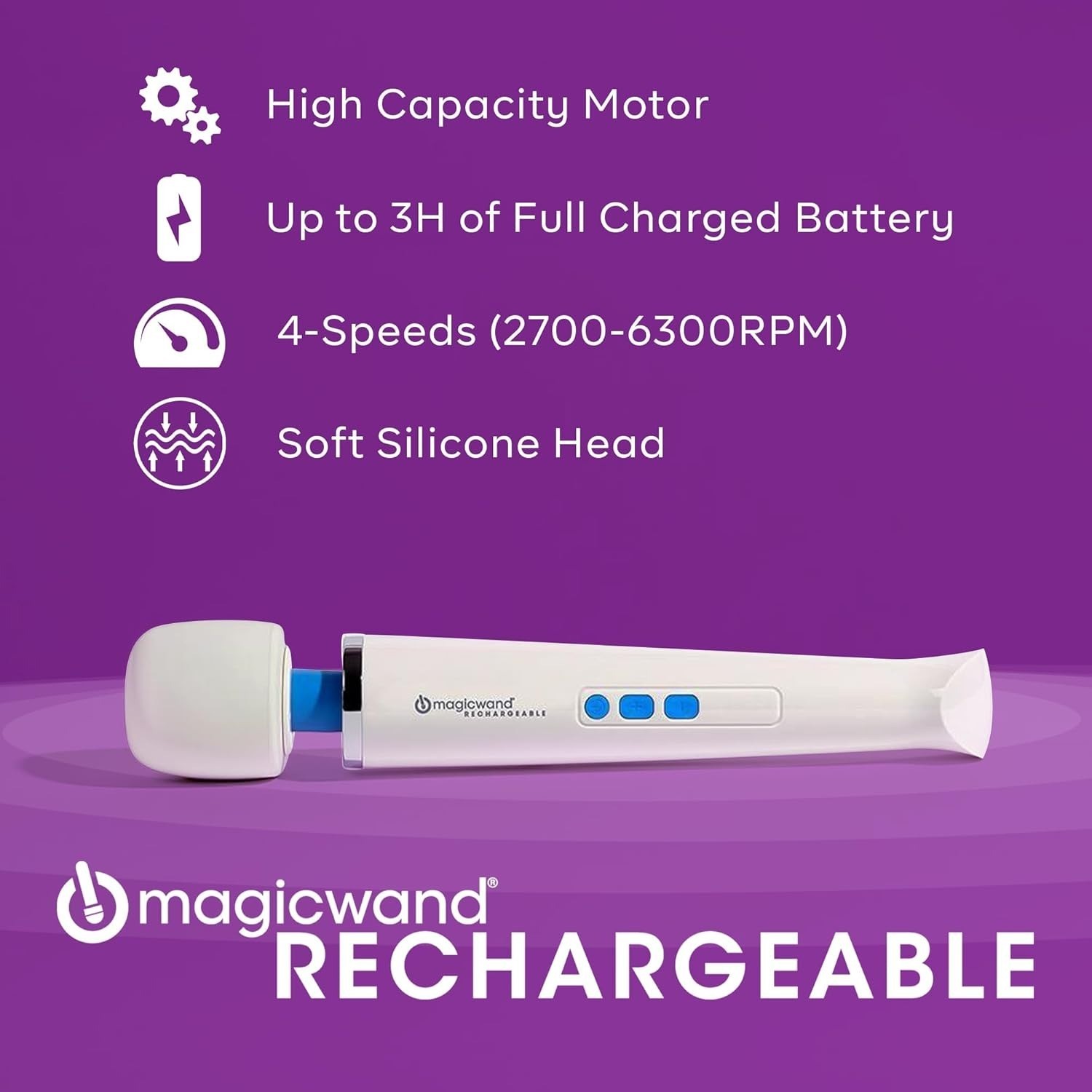 Magic Wand HV-270 Rechargeable Cordless Massager Original New Model by Vibratex