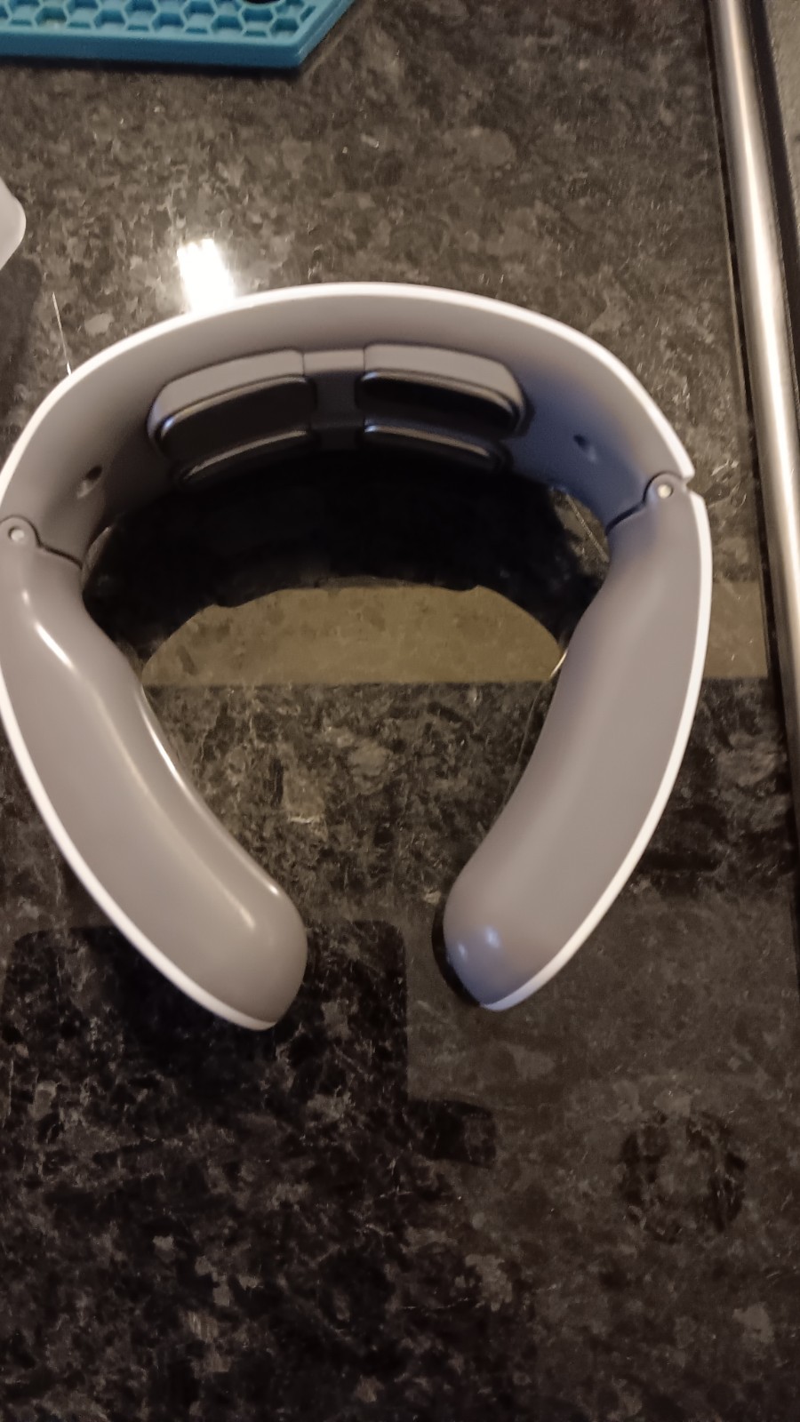 JT-809 Cervical Neck Massager Heated Pulse Rechargeable USB White Gray