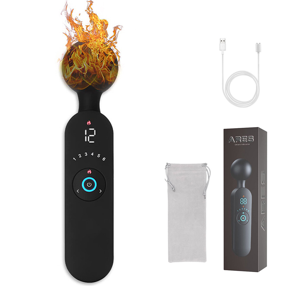 Women’s Wand Massager: 12 Modes, LED Display, USB Rechargeable & Discreet