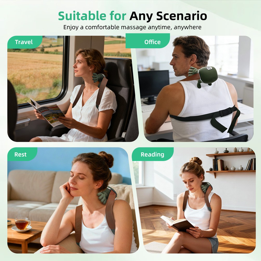 Bionic Finger Neck Shoulder Massager Wireless Neck Cervical Trapezius Kneading