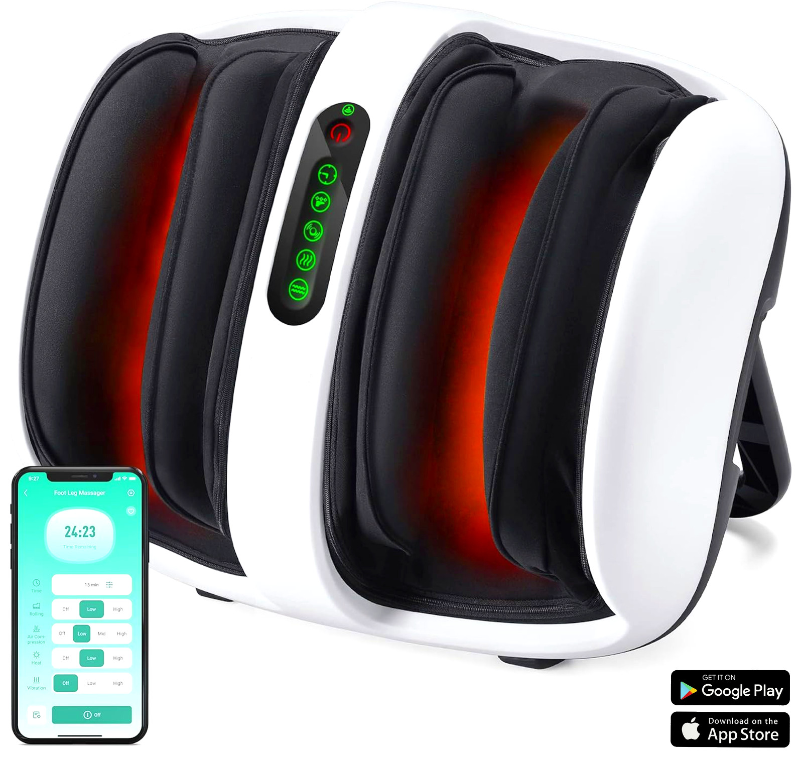 Nekteck Shiatsu NK-FLM01 Smart Therapy Massager for Feet, Calves and Arms