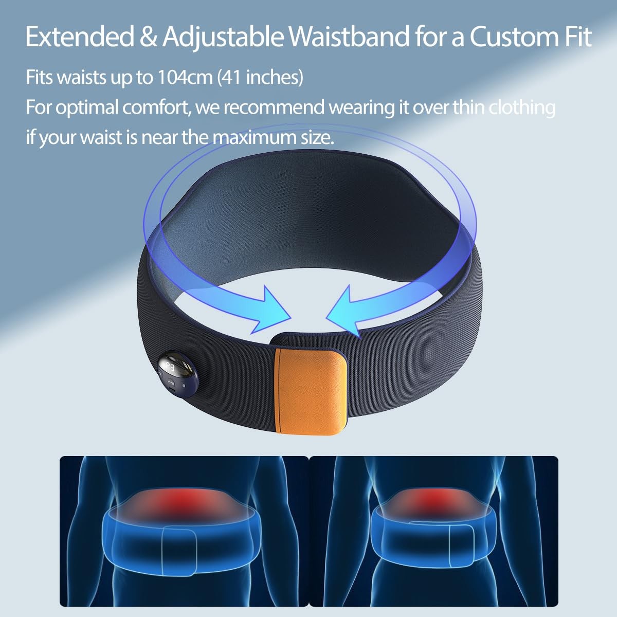 Heated Lumbar Massager with Inflatable Airbag Support, Vibration & Heat – 3-L…