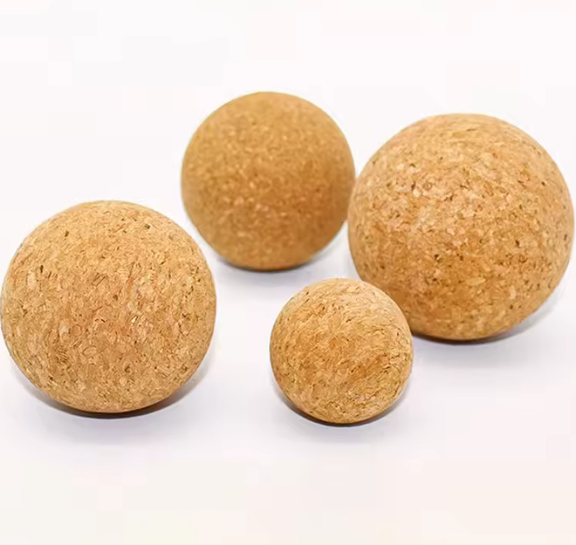 Cork Massage Ball Back Massage Foot Massager Yoga Ball Tension Release Therapy
