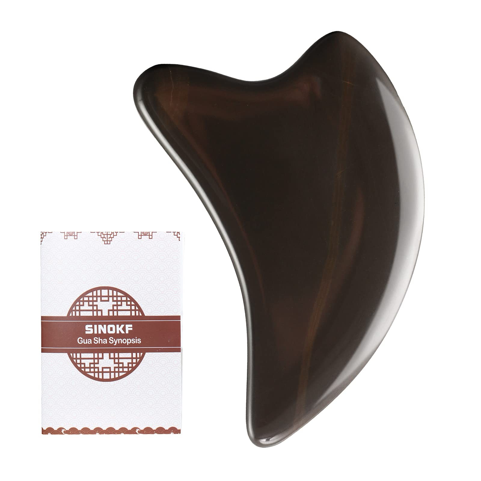 Bian Stone Gua Sha Facial Tools Scraping Massage Face Guasha Board Scraping P…