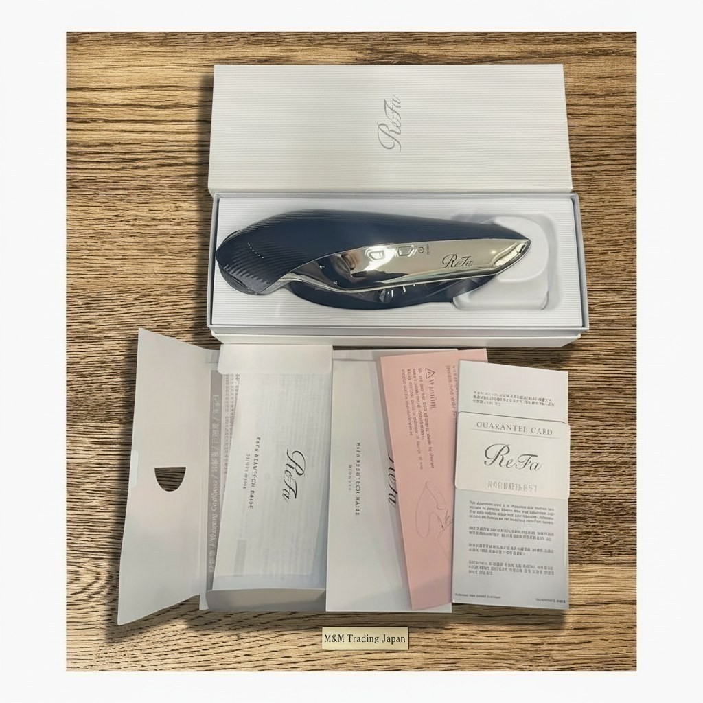 ReFa BEAUTECH RAISE RE-AA03A Black Facial Beauty Device RF EMS LED Anti-Aging