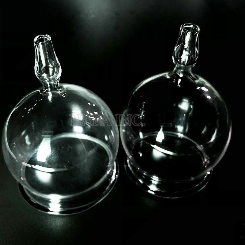 2PCS 6cm Glass Cupping Cup Replace Cups Body Massage For Vacuum Therapy Machine