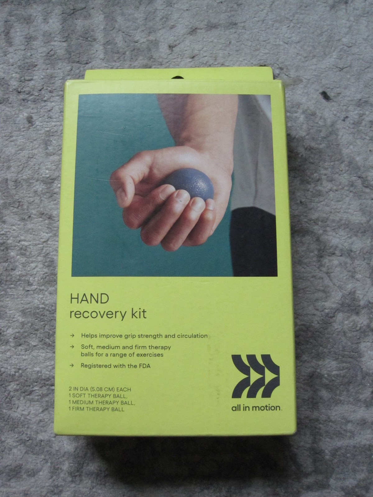 Hand Recovery Handheld Massager Kit – All In Motion: TPR Material, Manual Power