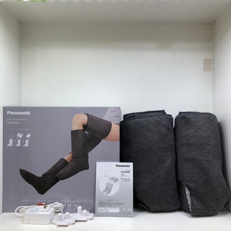 Panasonic Foot Massager Air Massager Leg Refresh EW-RA190-H Gray AC100 V Japan