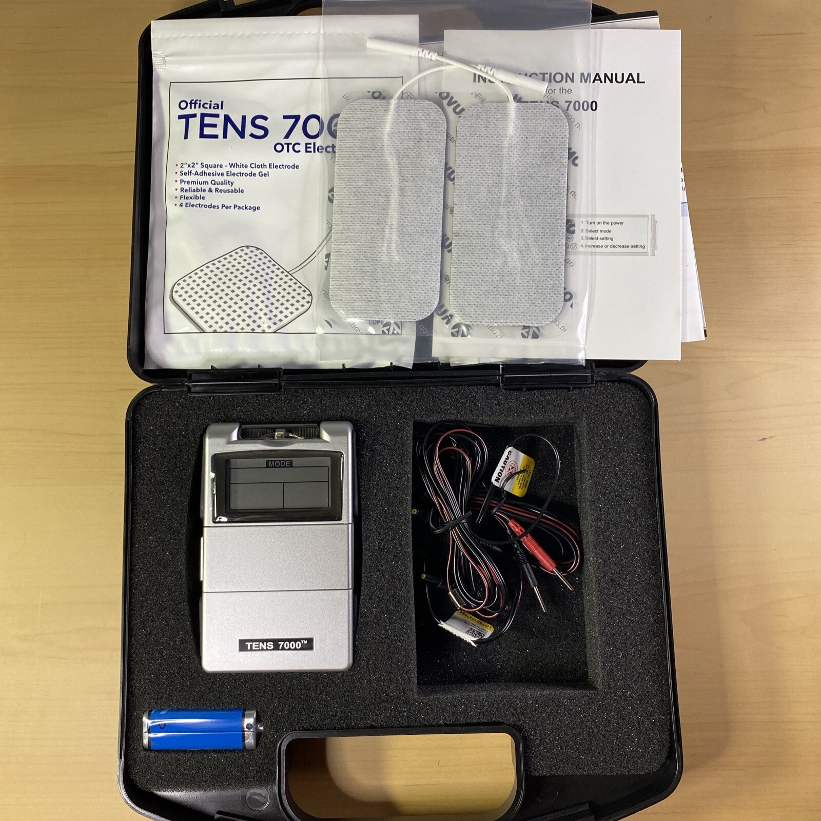 Fitness Electrical Stimulation Tens Unit 7000 Muscle Massage Therapy Fitness