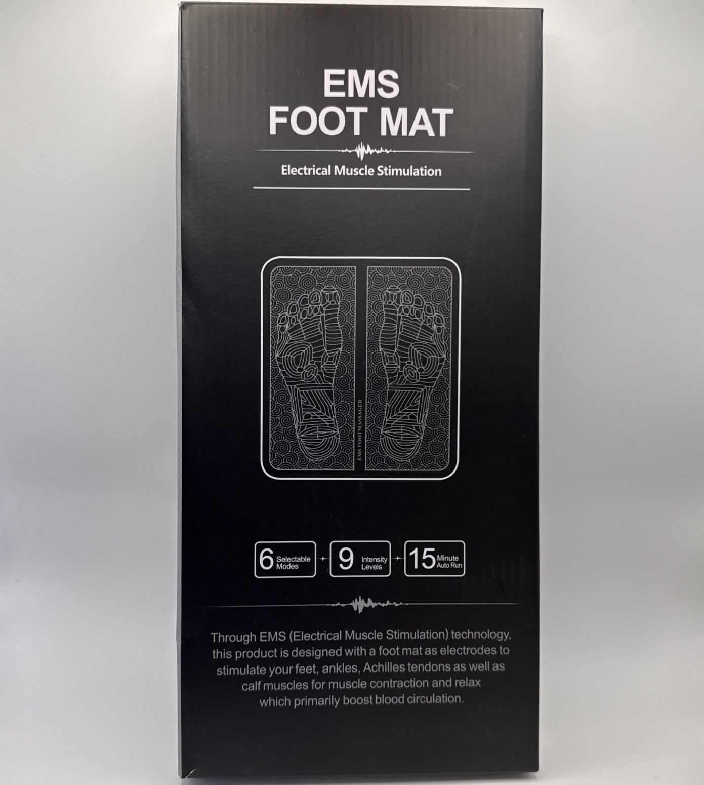 EMS Foot Mat Muscle Stimulator Foot Massager 9 Levels 6 Modes W/Remote NEW