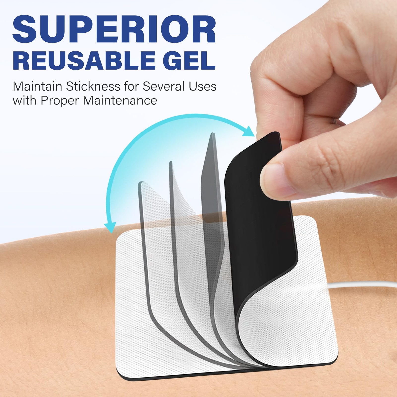 TENS Unit Electrode Pads, 80PCS 2″x2″ TENS Unit Pads for EMS Muscle Stimulato…