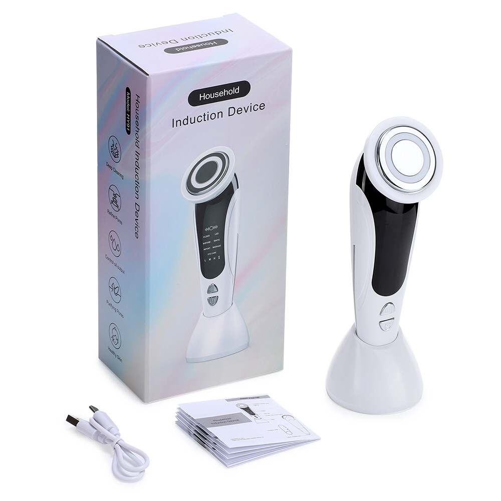 7-in-1 EMS Facial Massager LED Light Therapy Skin Tightening Rejuvenation Device
