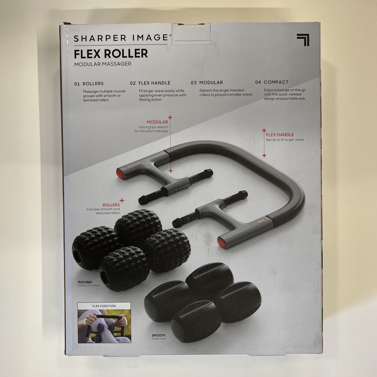 Sharper Image • Flex Roller Modular Massager Full Body UPC 843479176193 NIB (F)