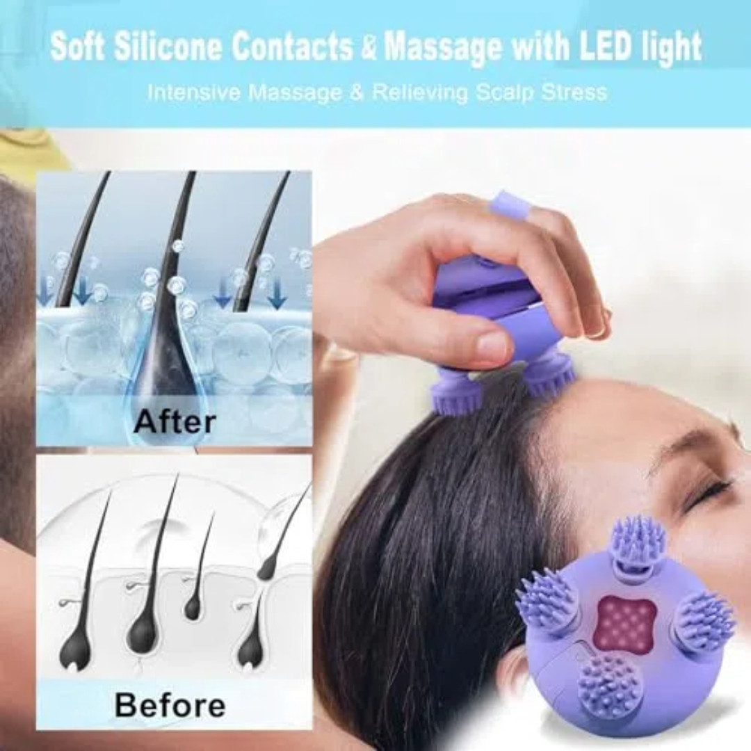 Scalp Massager Portable Electric Scalp Massager Hair Growth,Waterproof Handheld