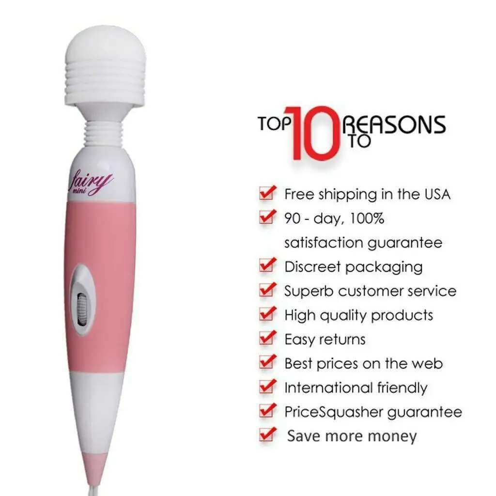 Multi-Speed Full Body Neck Personal Massage Wand Handheld Vibrator For Men Women