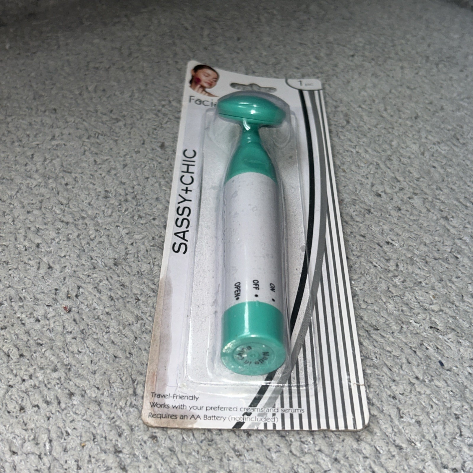 Sassy & Chic Power Facial Massager 1pc (Blue)