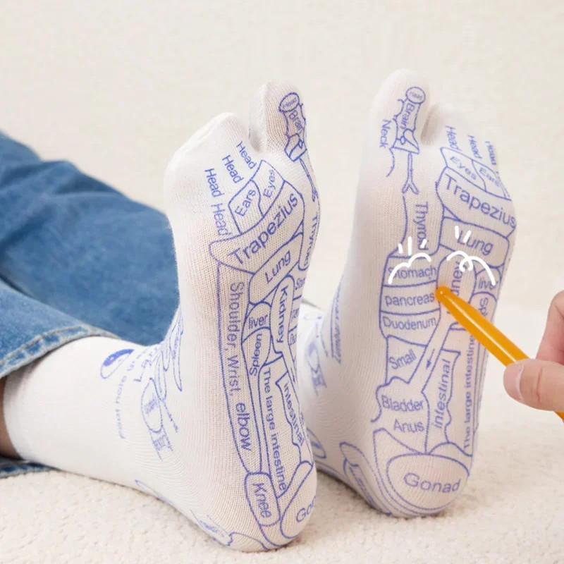 Acupressure Foot Massage Socks Reflexology Pressure Point Foot Care Tool