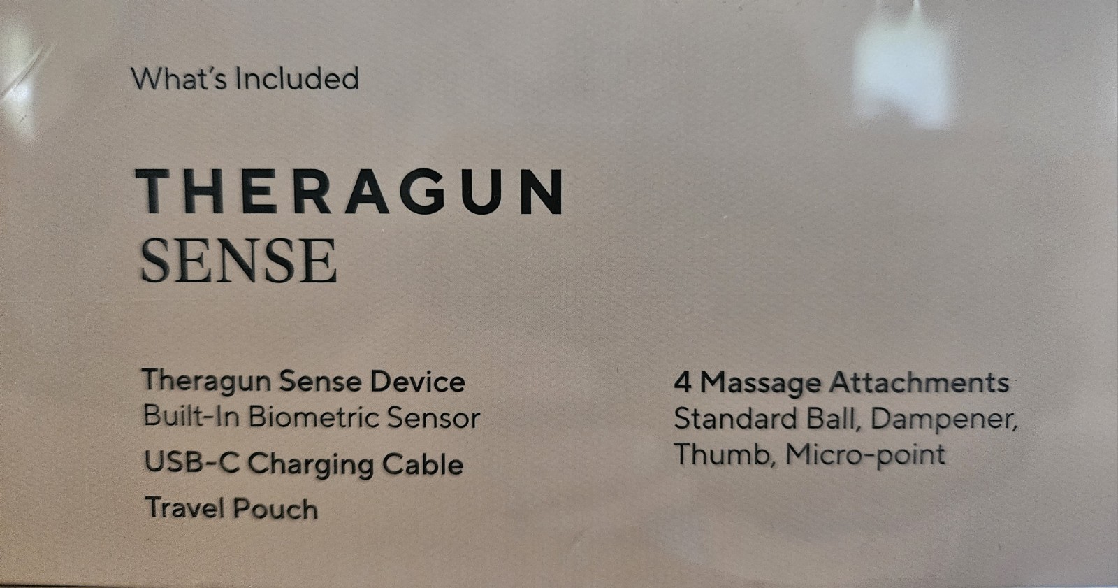 Therabody Wellness Theragun Sense Massager Black, New in Factory Wrap