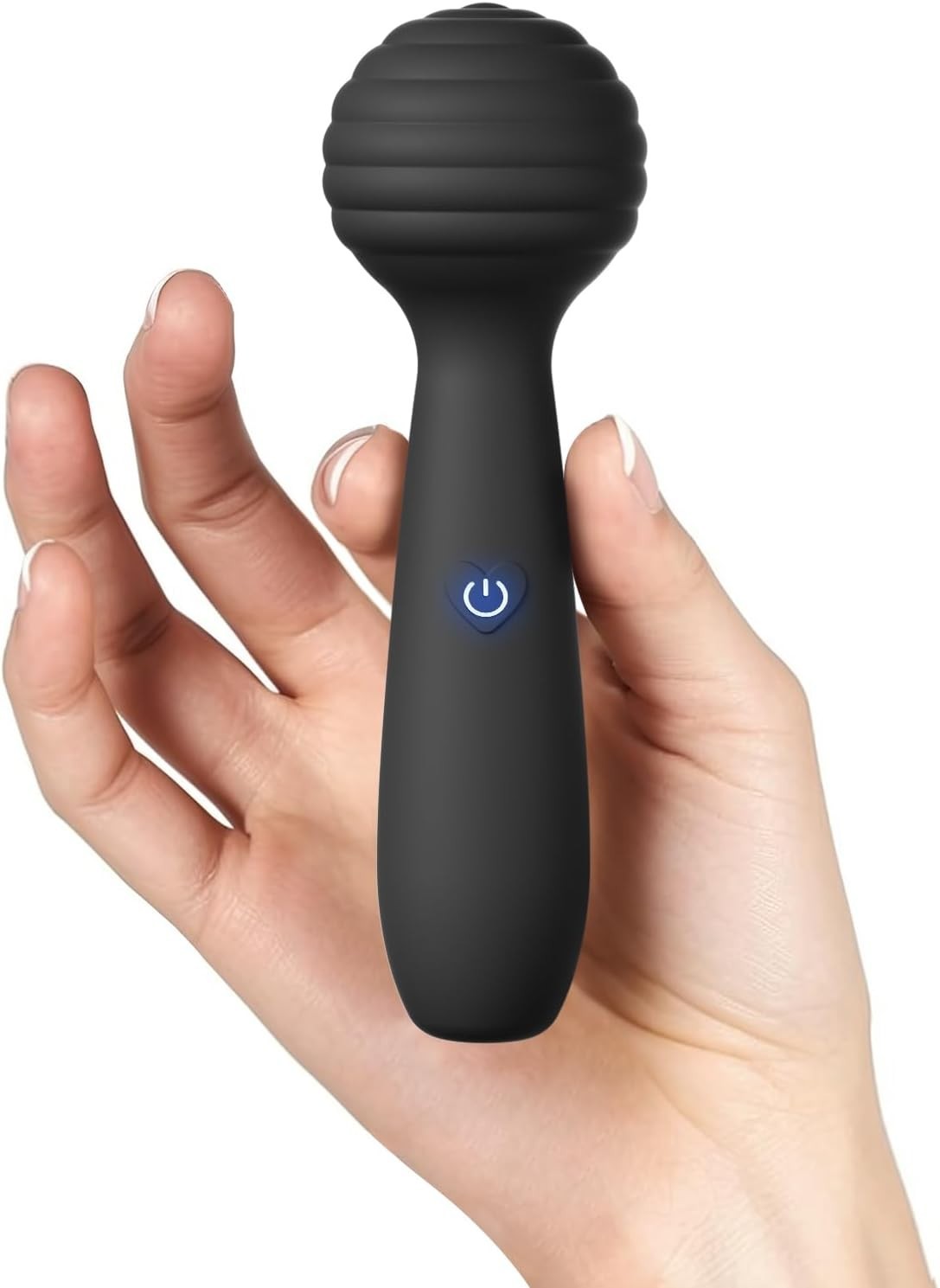 Compact Waterproof Handheld Mini Massager with 10 Modes for Travel Relaxation
