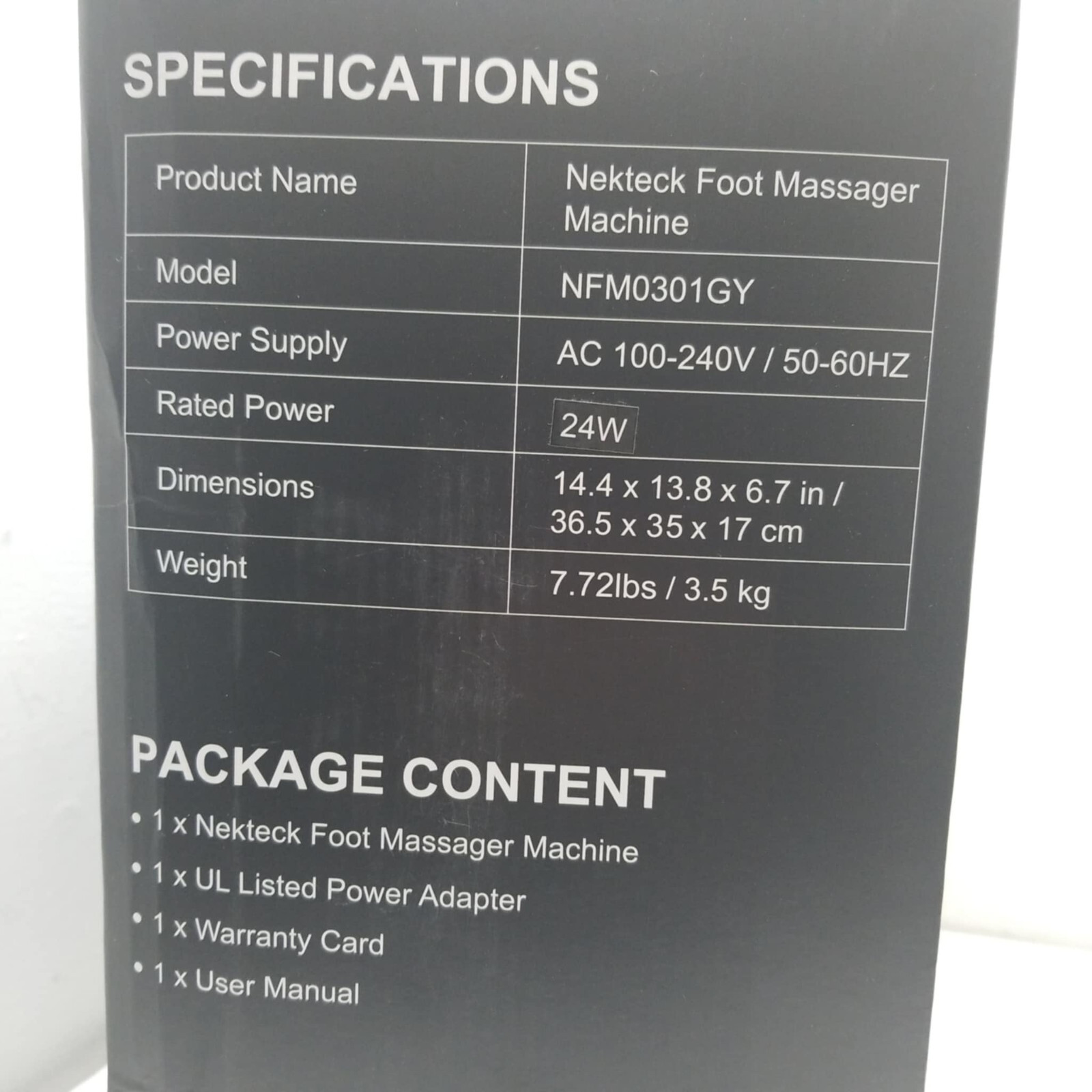 Nekteck Shiatsu Foot Massager Machine