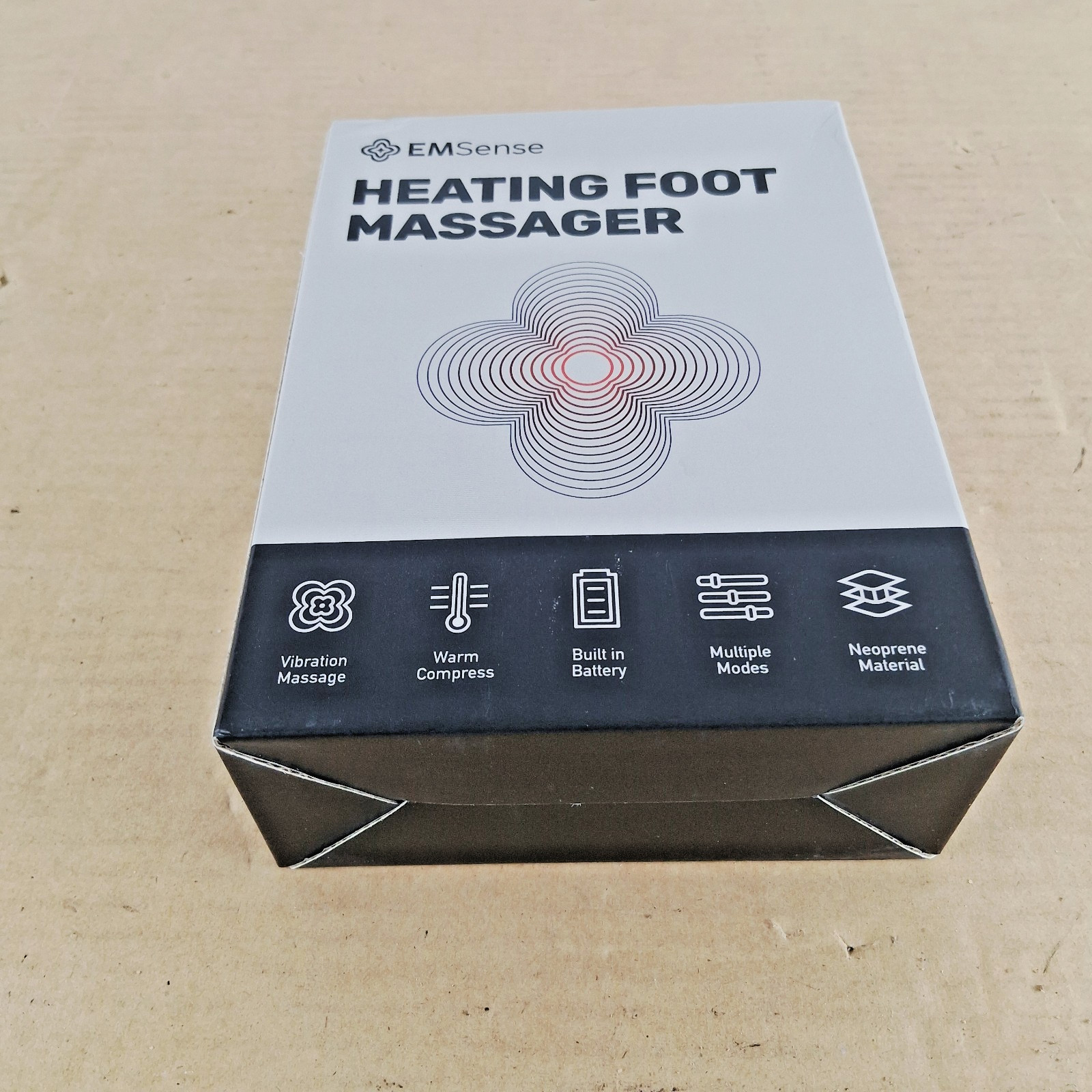 EMSense Pulsating Heat Foot & Nerve Relaxing Neuropathy Massager Therapy New