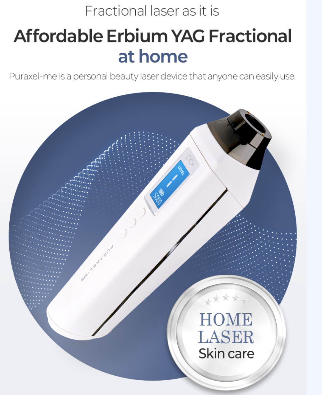 PURAXEL ME Double Shot Beauty Device Home Galvanic Laser Pore Elasticity Care