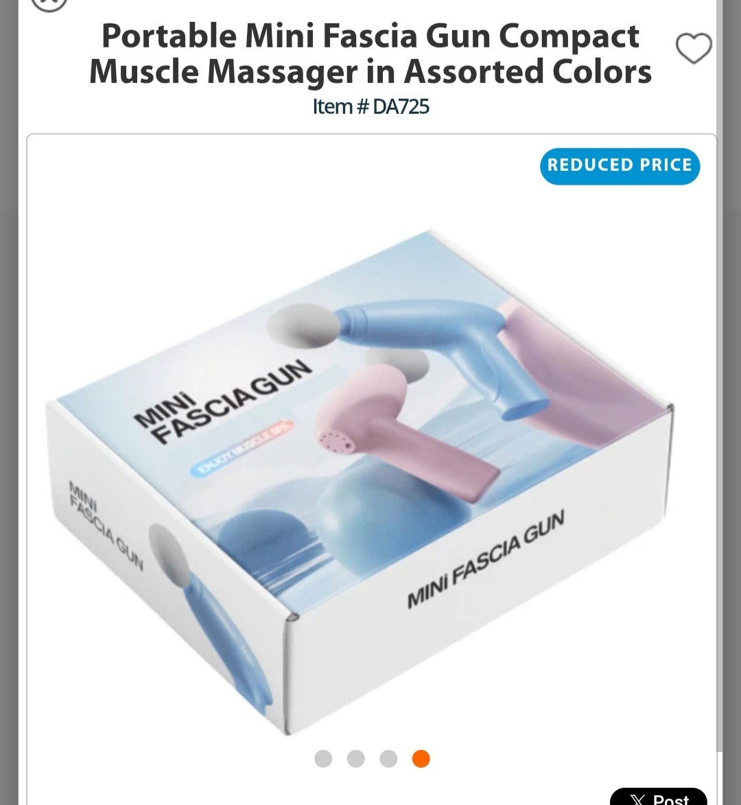 Mini Fascia Gun Massage Gun Handheld Full Body Massager White, 1 Head