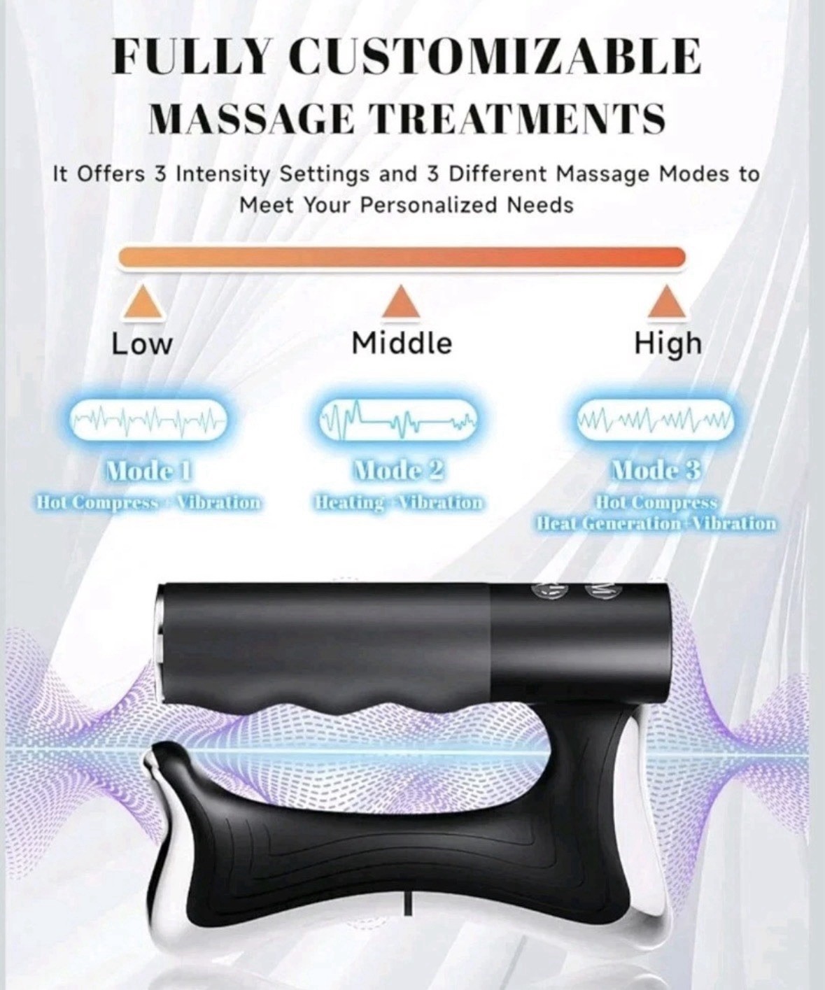 Electric Massage Scratcher and Massager, Three Levels of Modes, with LED…