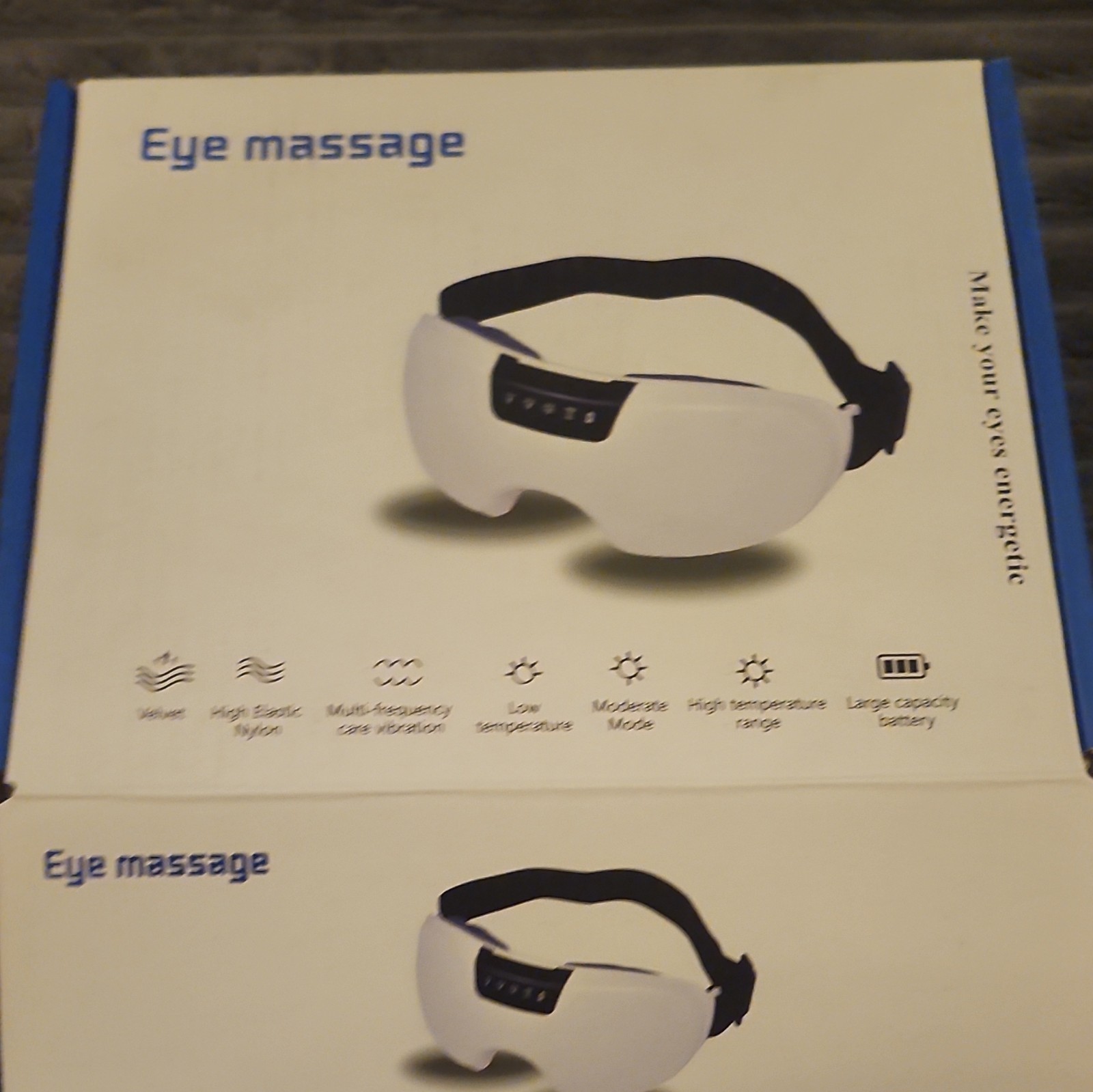 Electric Eye Massager for Eyes, Heated Vibrating Rechargeable USB-C 3.7V