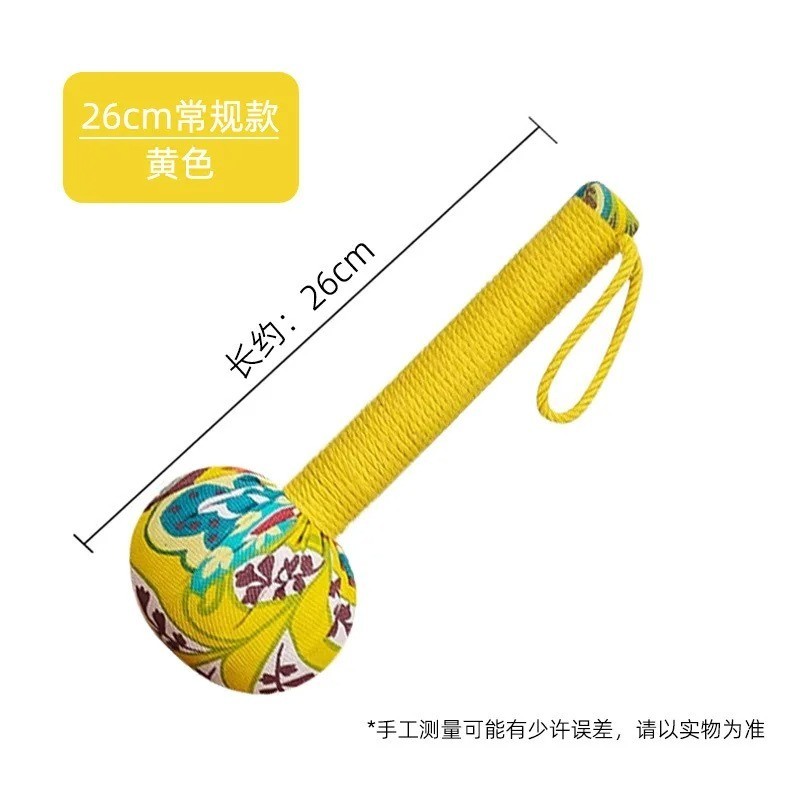 Long-Handled Wormwood Massage Hammer for Lymphatic Drainage – Manual Full Body