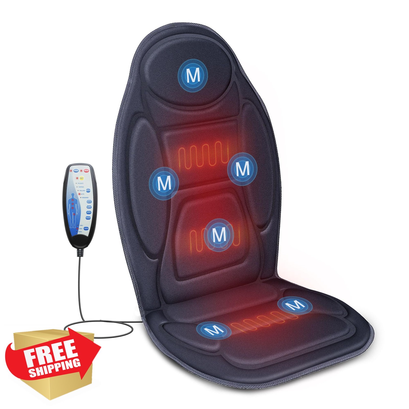 Snailax Vibration Back Massager Grey
