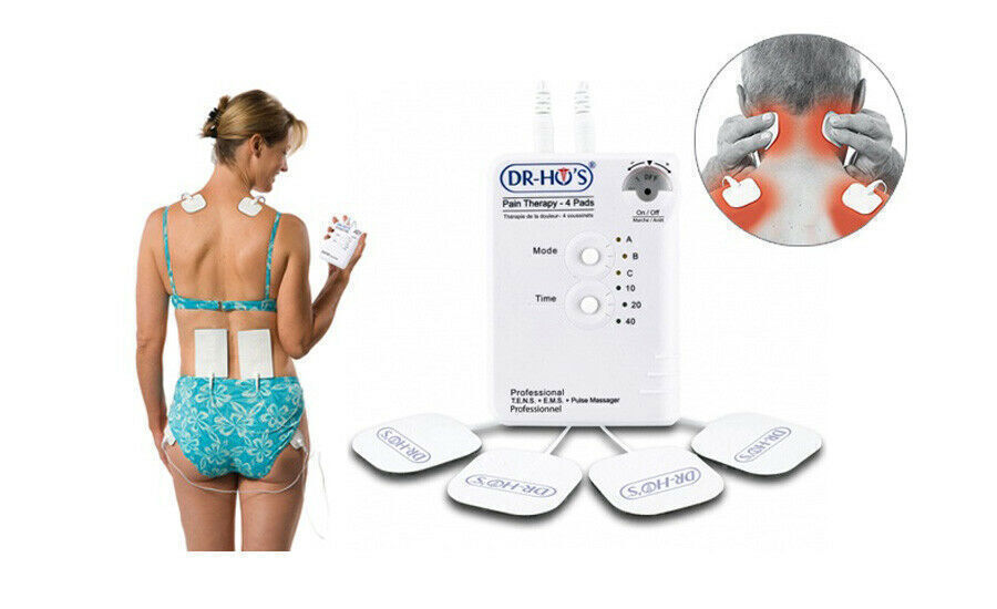 Newest PTS-II 4-Pad Tension & Pain Therapy Systems Body Muscle Relief For Health