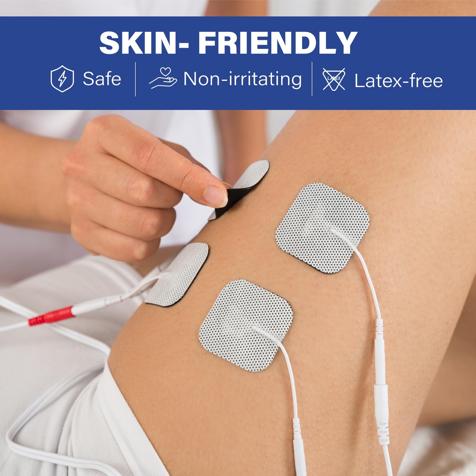 TENS Unit Electrode Pads, 80PCS 2″x2″ TENS Unit Pads for EMS Muscle Stimulato…