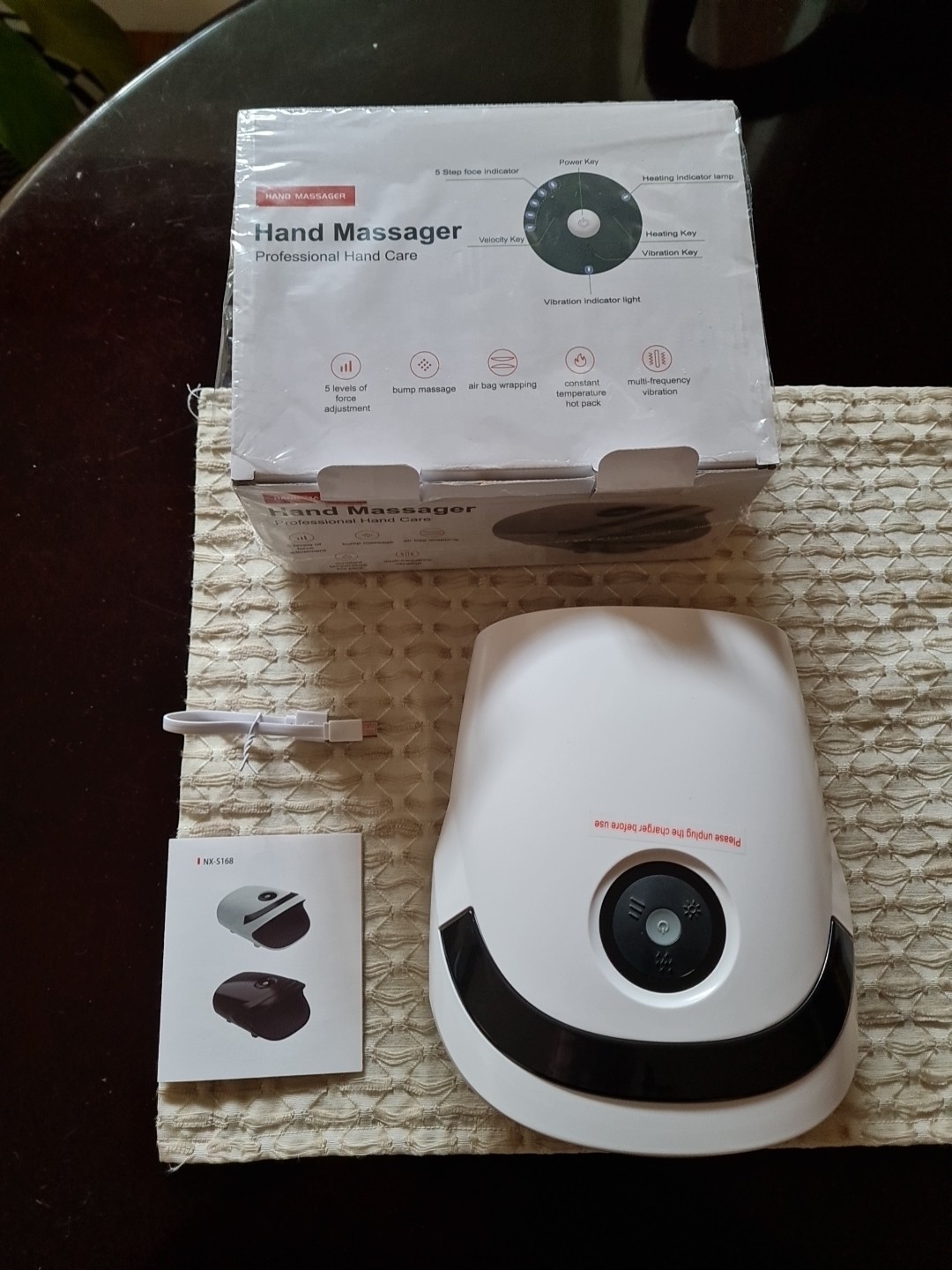 Smart Hand Massager Professional Hand Care Massage +Vibration + Heat