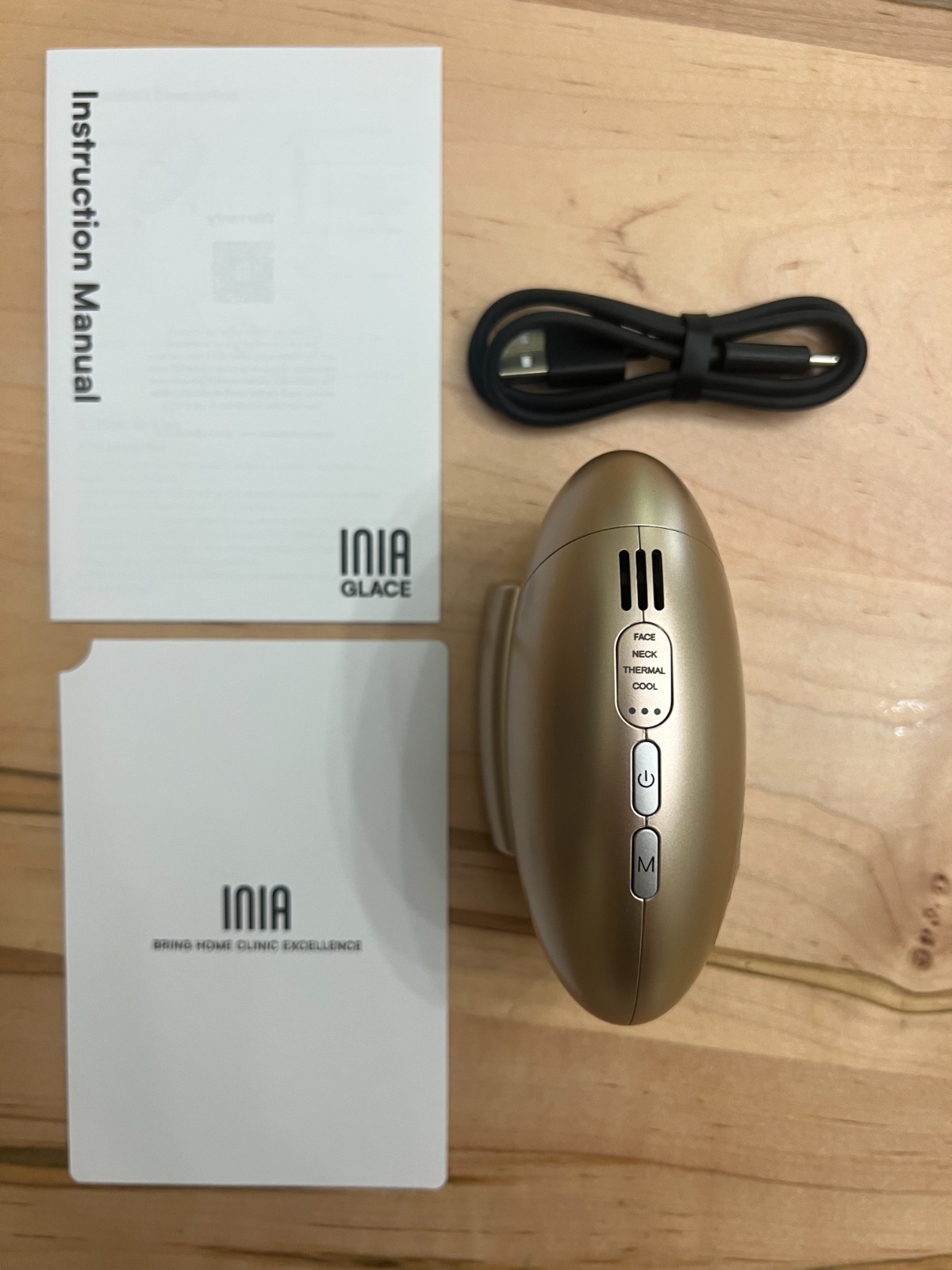 INIA 7-in-1 Red Light Therapy for Face and Neck Gua Sha Facial Massager #1914K