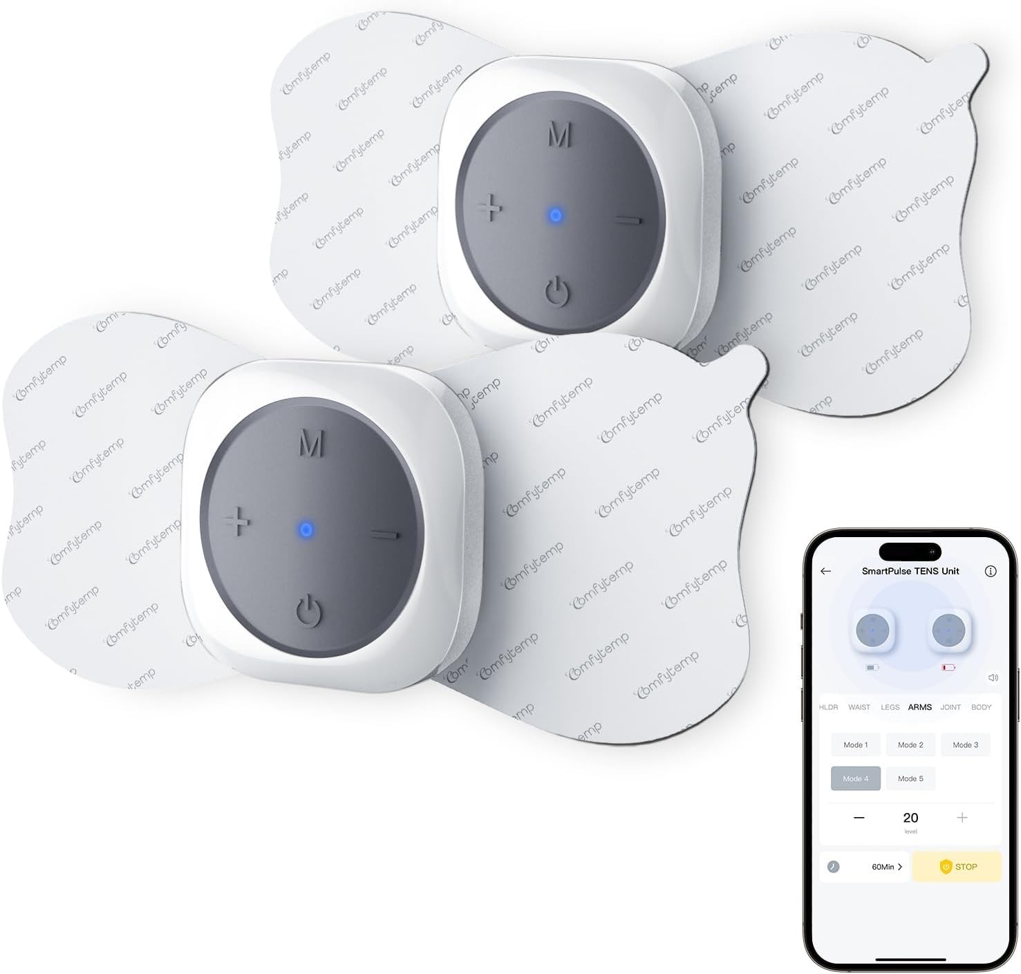 Wireless TENS Unit Machine for Pain Relief, FSA HSA Eligible TENS Unit Muscle…