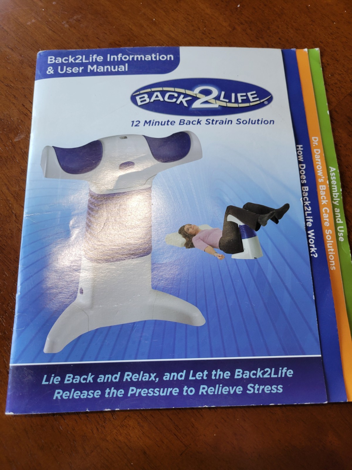 Back 2 Life Therapeutic Massager BL2002 Continuous Motion Height Adjust WORKING