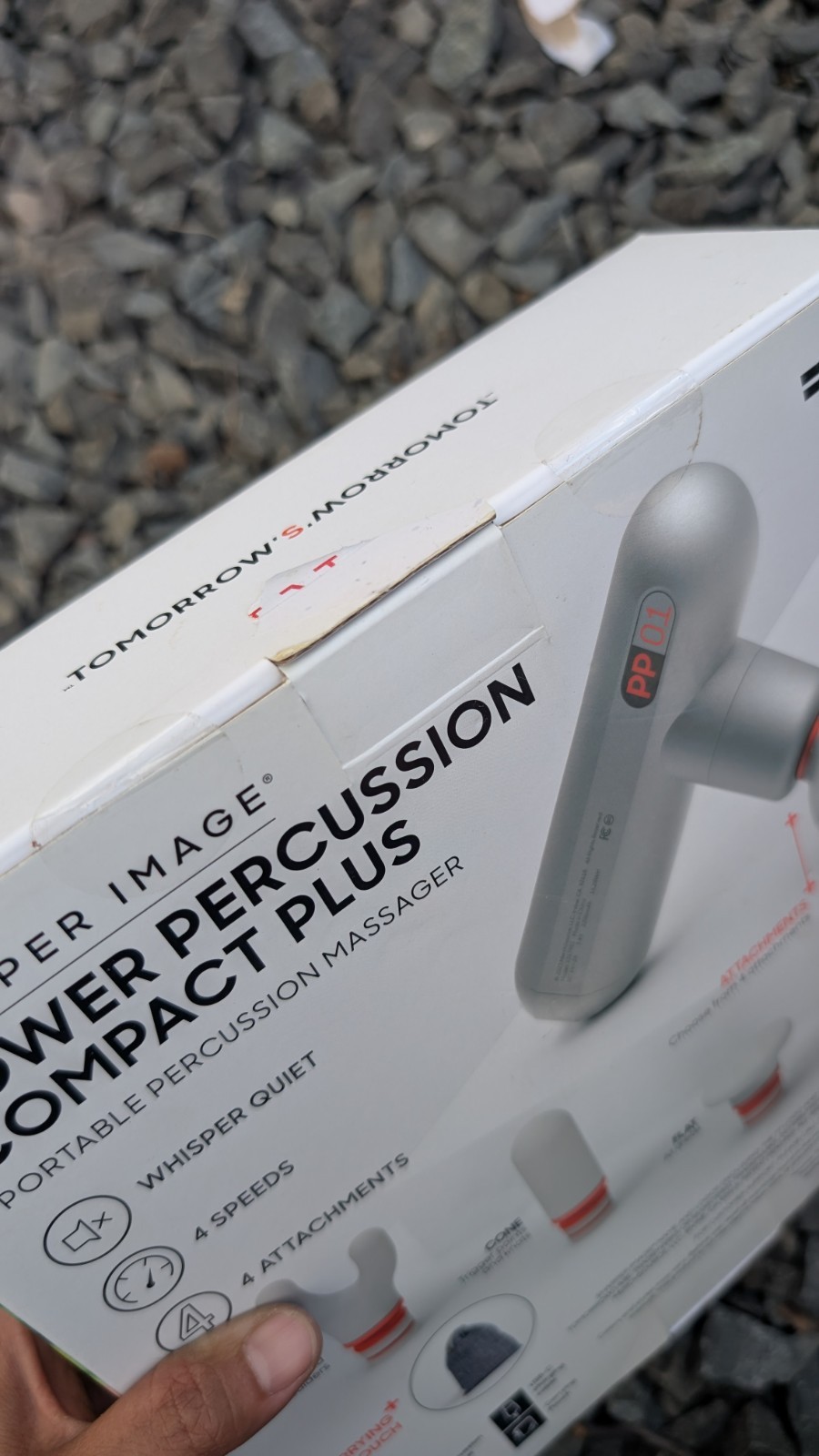 NWB Sharper Image Power Percussion Compact Plus Portable Percussion Massager