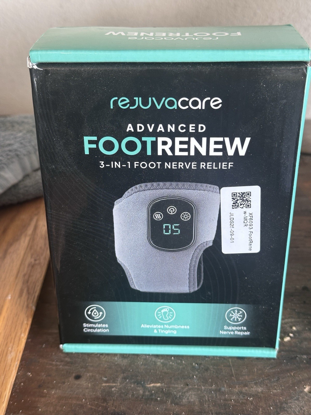 Rejuvacare Advanced FootRenew 3-In-1 Foot Nerve Relief With Vibration And Heat