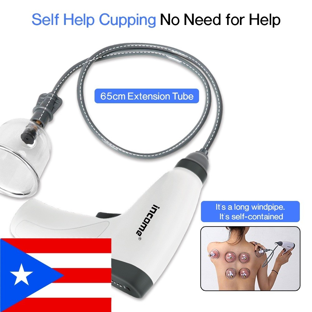 Vacuum Cupping Gun Electric Cupping Pump Body Massager USB Charging Negative